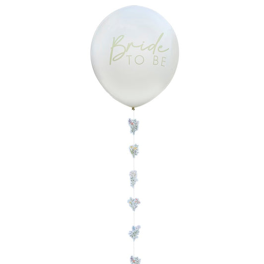 Bride to be Hen Party Balloon with tail 