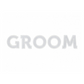 GROOM White Iron On Patch