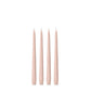Nude 25cm Moreton Eco Taper Candles - Pack of 4