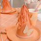Classic Pastel Peach Plates - Pack of 10