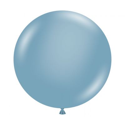 90cm Jumbo Round Balloon - Blue Slate