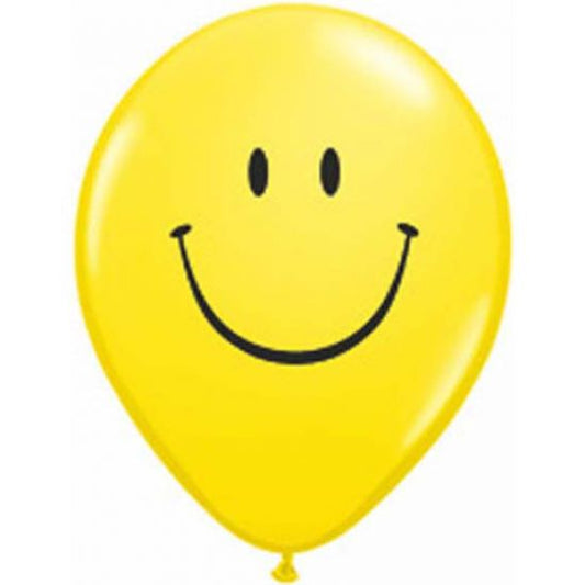 30cm Yellow Smiley Face Balloon