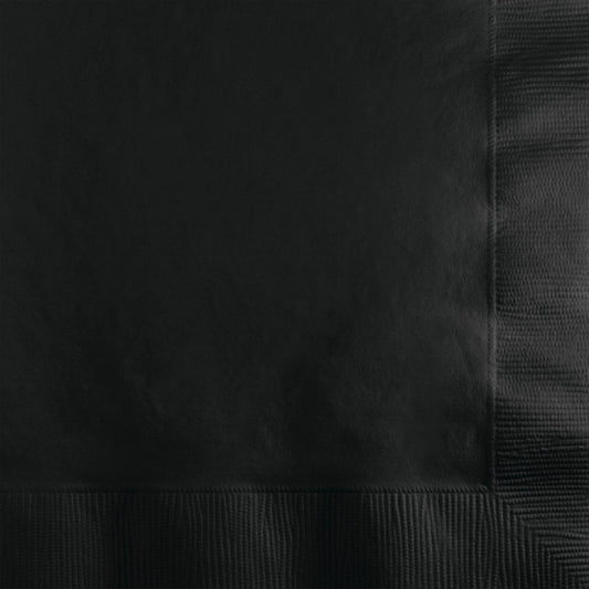 Black Paper Cocktail Napkins - Pack of 50