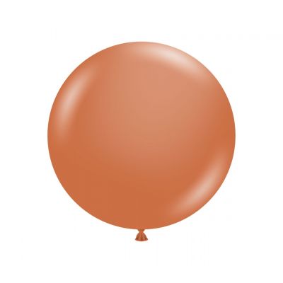60cm Jumbo Round Balloon - Burnt Orange