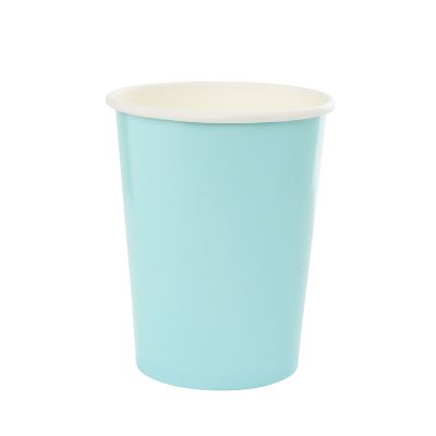 Classic Pastel Blue Paper Cups - Pack of 10