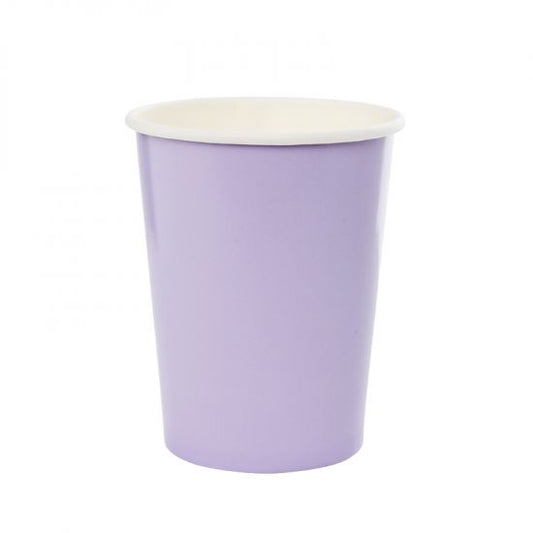 Classic Pastel Lilac Paper Cups - Pack of 10