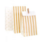 Gold Stripe & Spot Treat Bags - Pack of 10