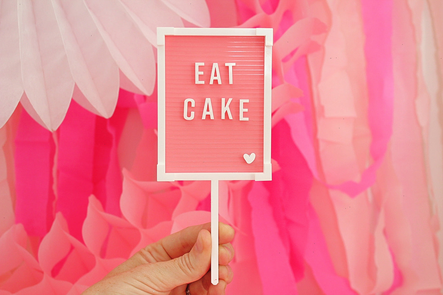 Letter Board Cake Topper - EAT CAKE