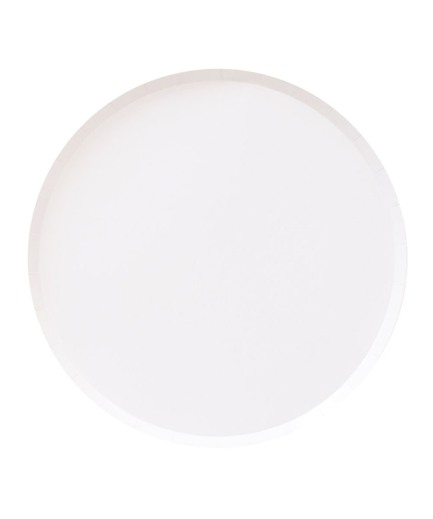 White Snow Large Plates - Pack of 8
