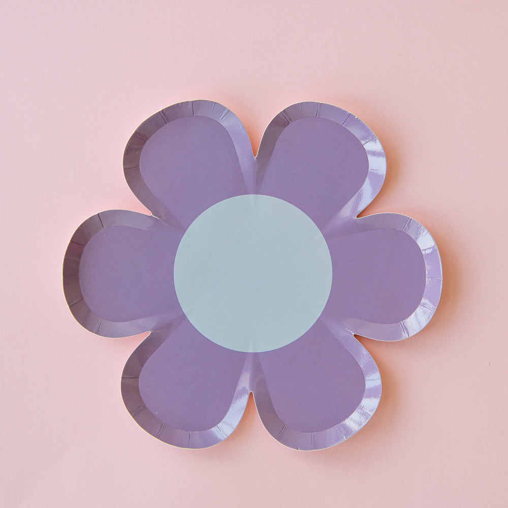 Bloom Daisy Paper Plates - Pack of 8