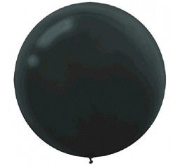 60cm Black Round Balloon