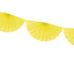 Tissue Fan Garland - Yellow