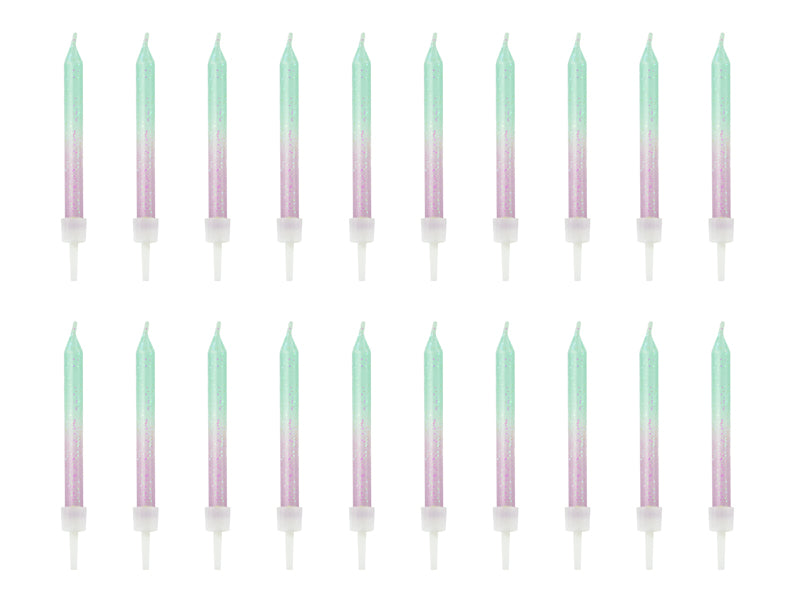 Ombre Pastel Birthday Candles -  Pack of 20