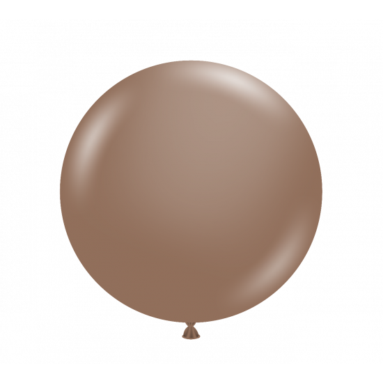 60cm Jumbo Round Balloon - Cocoa