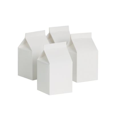 Milk Box/Party Favour Box Classic White - Pack of 10