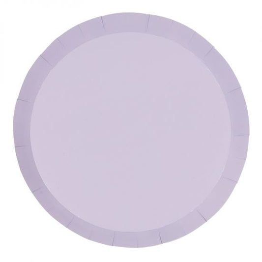 Classic Pastel Lilac Plates - Pack of 20
