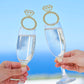 Diamond Ring Drink Topper Decorations - Pack of 6