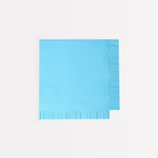 Eco Bright Mix Fringed Small Napkins - Pack of 16
