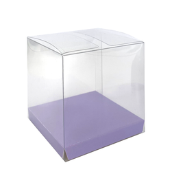 Clear Favour Party Box Pastel Lilac - Pack of 10