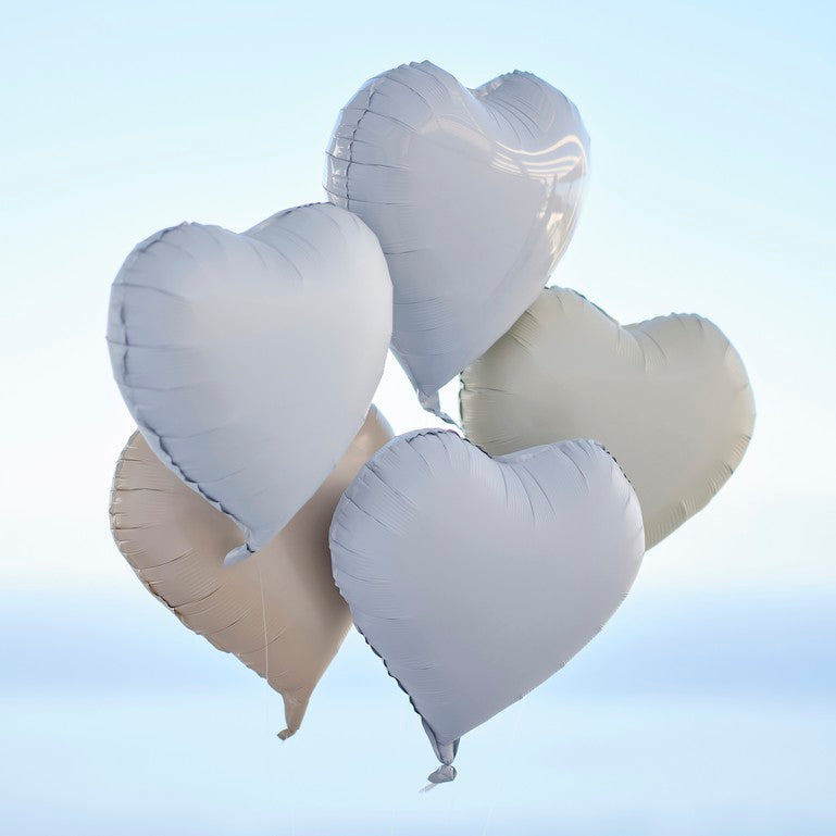 Heart Shaped Foil Balloon Bundle