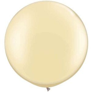 90cm Jumbo Round Balloon - Ivory Silk