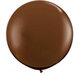90cm Jumbo Round Balloon - Chocolate Brown