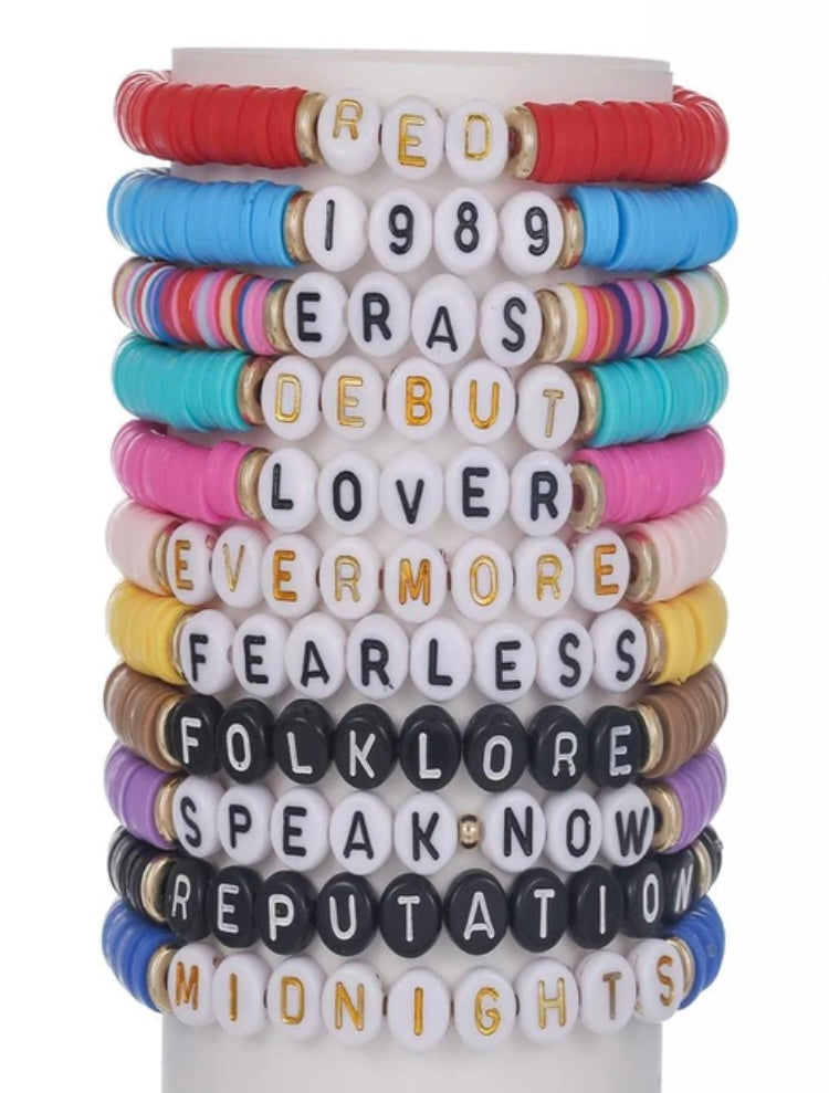 Eras Beaded Friendship Bracelets Set of 11 - PRE ORDER