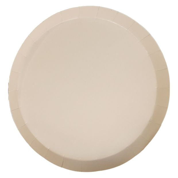 White Sand Paper Dinner Plates