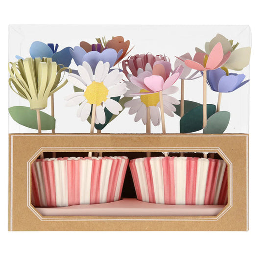 Flower Garden Cupcake Kit - Pack of 12
