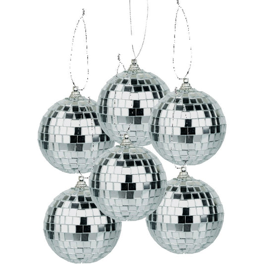 Disco Ball Hanging Decorations 6 pack
