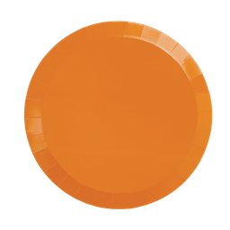Tangerine Paper Plates - Pack of 20