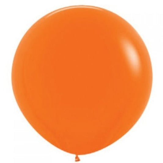 90cm Jumbo Round Balloon - Orange