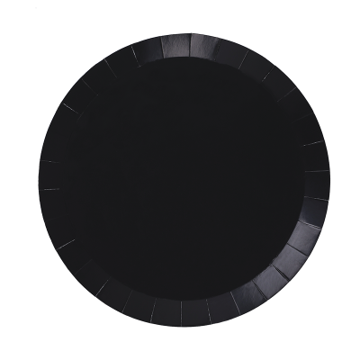 Black Paper Plates - Pack of 20