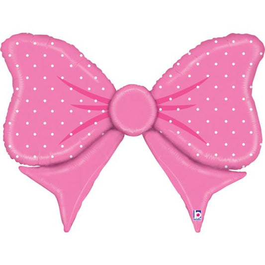 Pink Bow Foil Balloon 