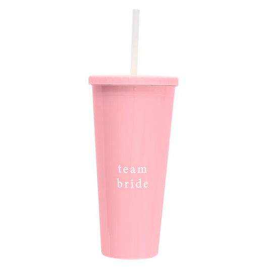 Team Bride Reusable Straw Cup