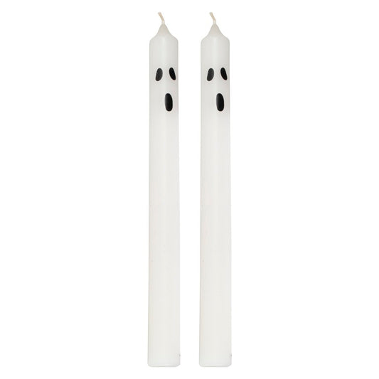 Ghost Face Halloween Dinner Candles