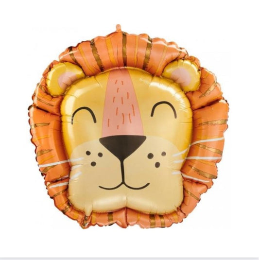Jumbo Get Wild Lion Head Foil Balloon