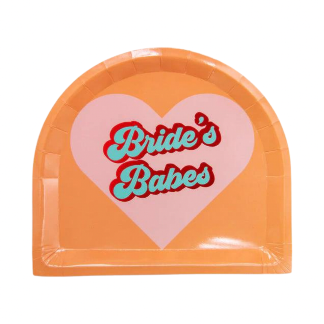Bride's Babes Arched Dinner Plates 8pk