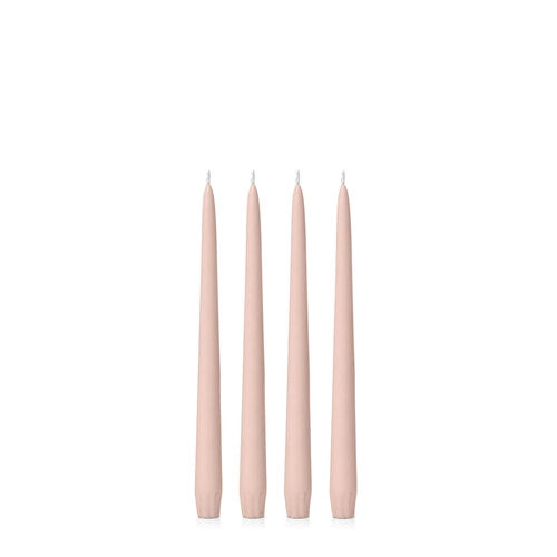 Nude 25cm Moreton Eco Taper Candles - Pack of 4