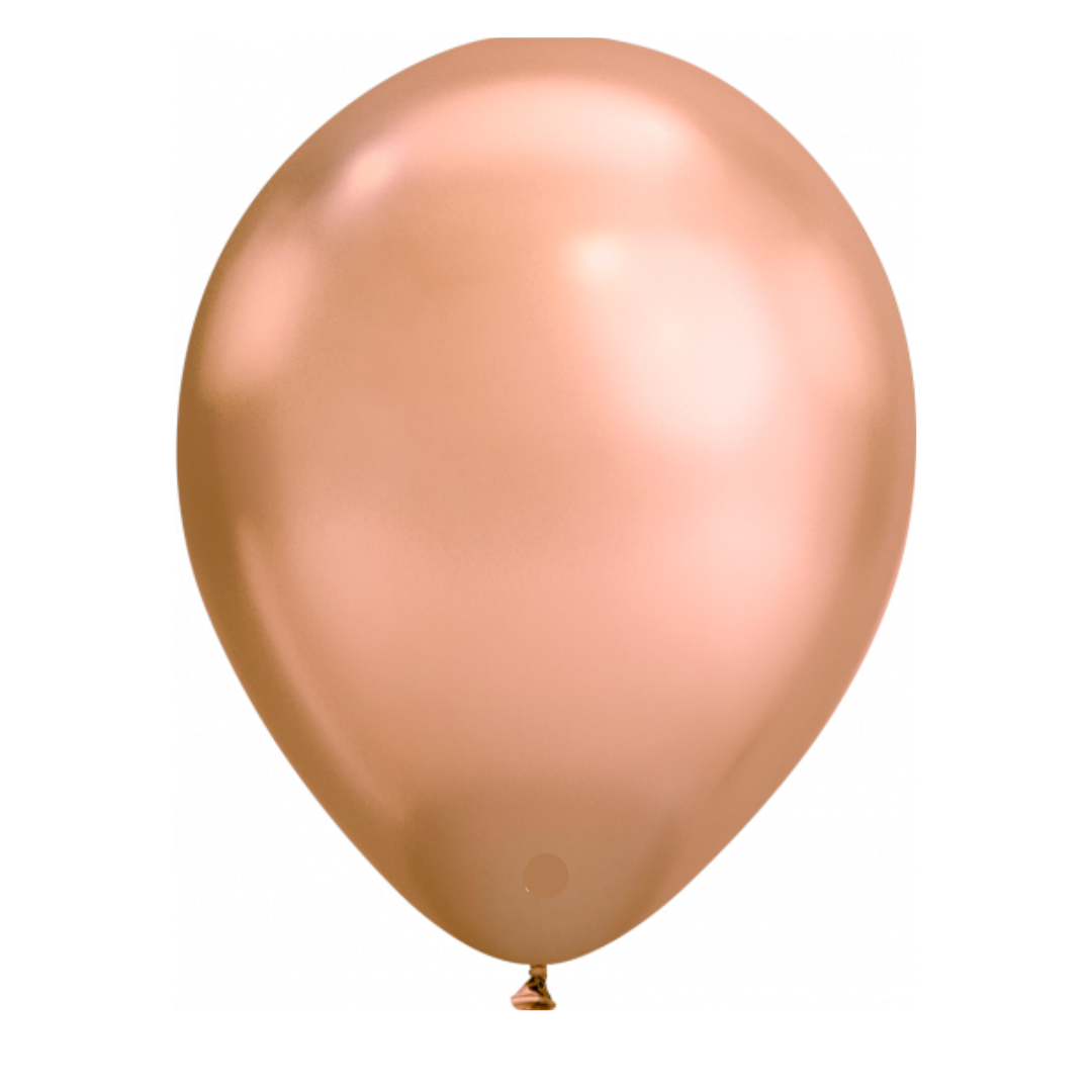 30cm  Chrome Rose Gold Balloon