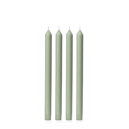 Pale Eucalypt 30cm Moreton Eco Dinner Candles - Pack of 4