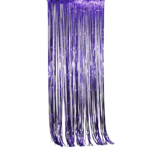 Purple Fringe Curtain Backdrop