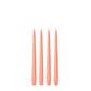 Peach 25cm Moreton Eco Taper Candles - Pack of 4