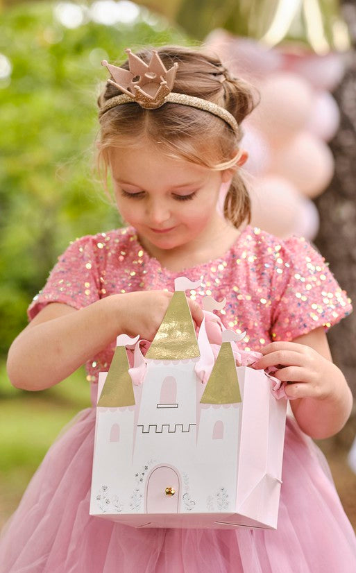 Princess Castle Party Bags with Charm Bracelets
