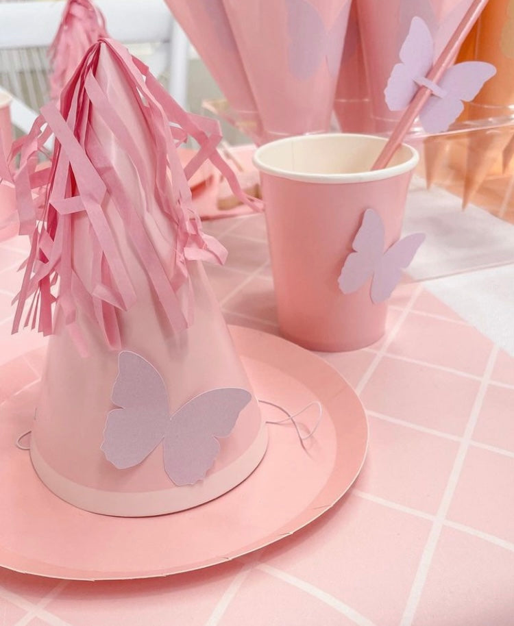 Classic Pastel Pink Paper Cups - 10 Pk