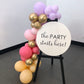 Assembled 2 Metre Custom Colour Balloon Garland - Perth Pick Up Only