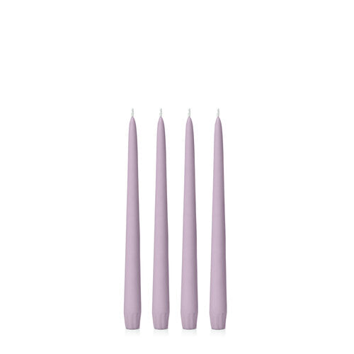 Lilac 25cm Moreton Eco Taper Candles - Pack of 4