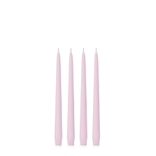 Pastel Pink 25cm Moreton Eco Taper Candles - Pack of 4