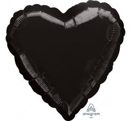 Black Foil Heart Balloon