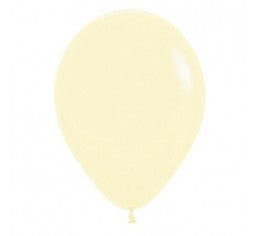 Matte Pastel Yellow 12cm Mini Balloon